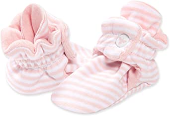 Photo 1 of Burt's Bees Baby Unisex Baby Booties, Organic Cotton Adjustable Infant Shoes Slipper Sock 6-9 MONTHS 
