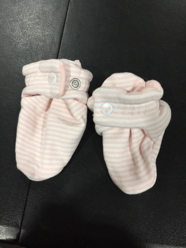 Photo 2 of Burt's Bees Baby Unisex Baby Booties, Organic Cotton Adjustable Infant Shoes Slipper Sock 6-9 MONTHS 
