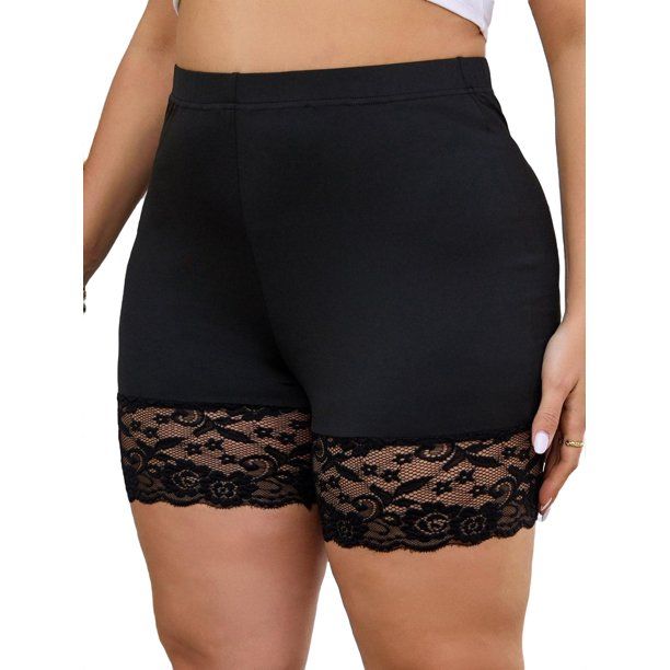 Photo 1 of Biker Shorts Mid Thigh Leggings Lace SMALL 