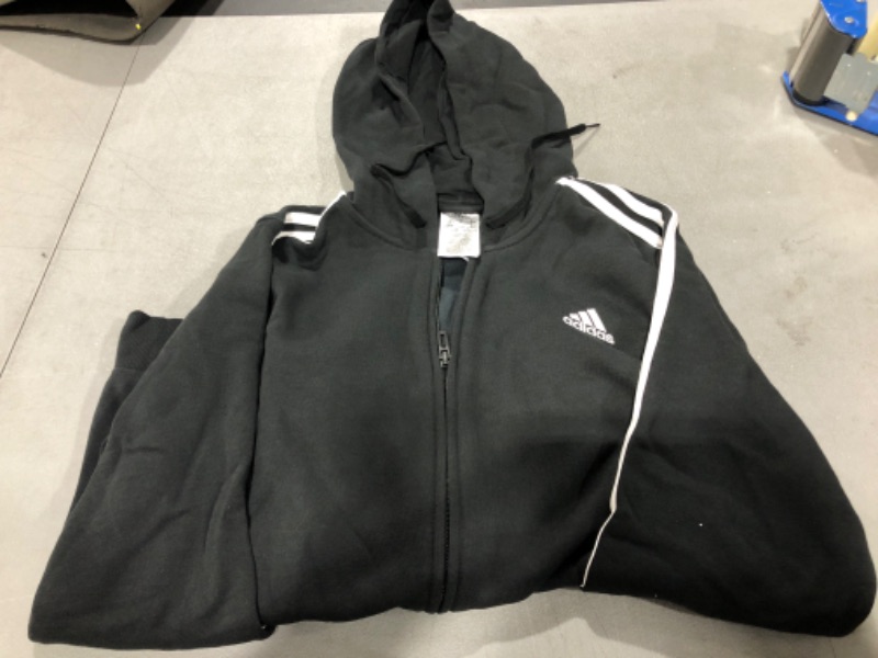 Photo 1 of adidas Men's Essentials Fleece 3-Stripes Full-Zip Hoodie
