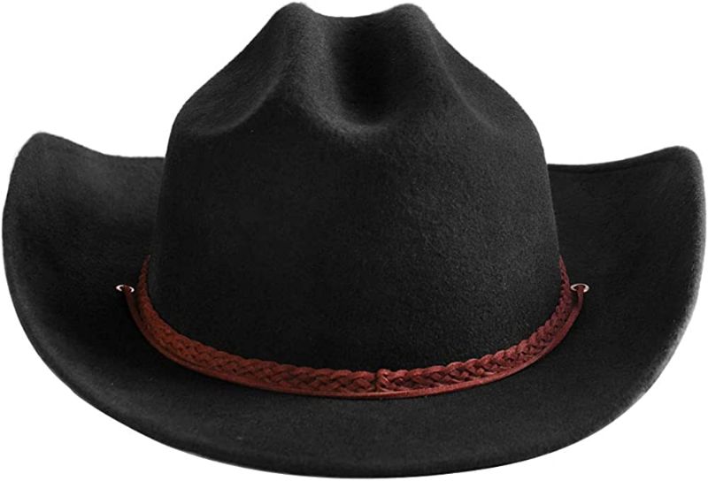 Photo 1 of SIZE M Samplife Western Cowboy Hat Men Mexican Style Cowgirl Wool Fedora Cattleman Adult Outback