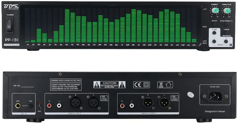 Photo 1 of BDS PP-131 Green Audio Spectrum Analyzer Display Music Spectrum Indicator VU Meter 31-Segment
