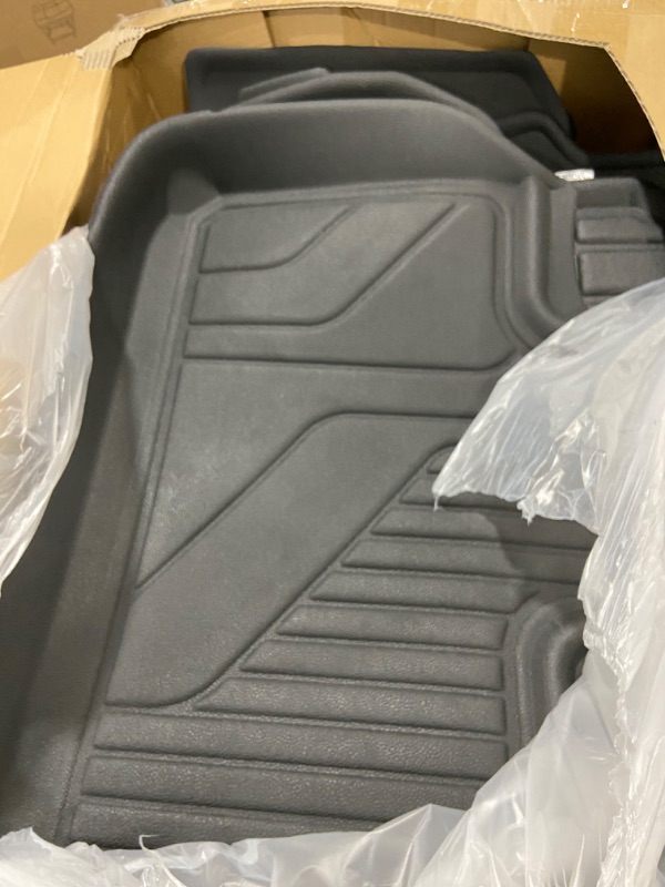 Photo 1 of BHASD Tesla Model Y Floor Mats 3D Full Set Floor Liners 6pcs Vehicle Mat for 2021 2022 2023 5 Seater Car Floor Mats Cargo Liner Trunk Mat Interior Accessories, Waterproof Odorless TPE XPE Material Full Set?6 pcs?
