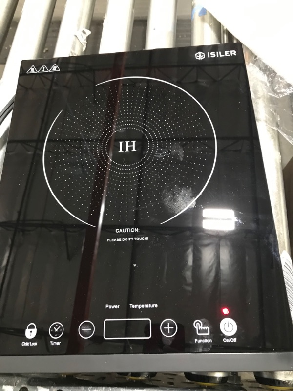 Photo 2 of Portable Induction Cooktop, iSiLER 1800W Sensor Touch Electric Induction Cooker Cooktop with Kids Safety Lock, 18 Power 17 Temperature Setting Countertop Burner with Timer
