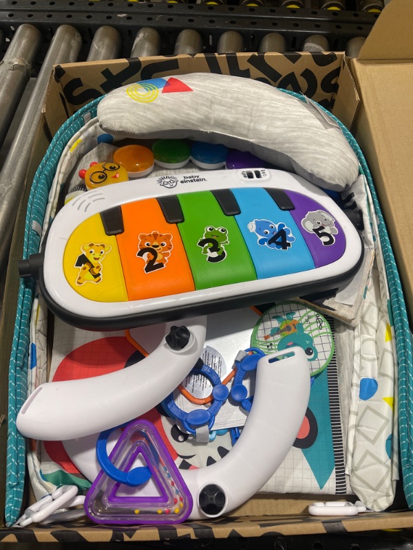 Photo 2 of Baby Einstein 4-in-1 Kickin' Tunes Music and Language Play Gym and Piano Tummy Time Activity Mat **BATTERIES NOT INCLUDED**