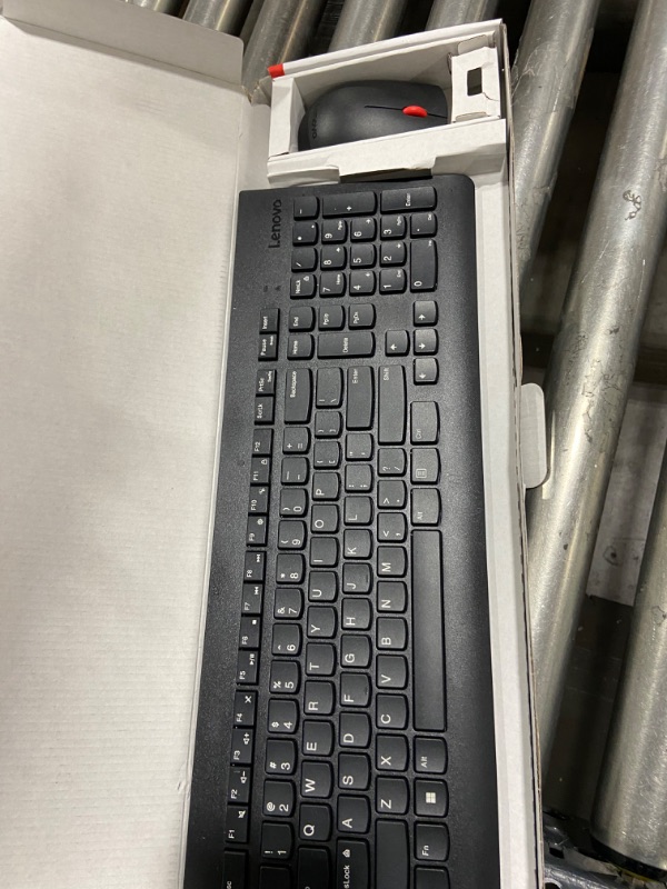 Photo 2 of Lenovo 510 Wireless Keyboard & Mouse Combo, 2.4 GHz Nano USB Receiver, Full Size, Island Key Design, Left or Right Hand, 1200 DPI Optical Mouse, GX30N81775, Black