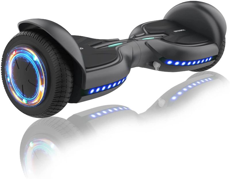 Photo 1 of TOMOLOO Hoverboard for Kids Ages 6-12 Music-Rhythmed 6.5 inch Electric Scooter UL2272 Certificated with Bluetooth Speaker LED Lights Kids and Adult Two-Wheel Self-Balancing Scooter
