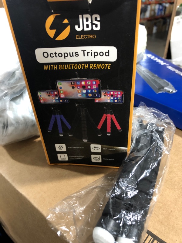 Photo 2 of JBS Electro Flexible Octopus Tripod - Universally Compatible Tripod with Bluetooth Remote - Works with Cameras and Phones - Portable and Easy to Use