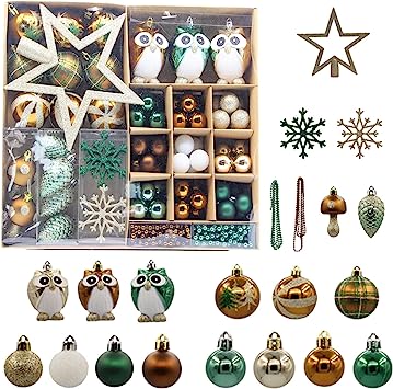 Photo 1 of 90-Pack Shatterproof Christmas Ball Ornaments Set Decorative Baubles for Holiday Wedding Party Decoration Festival Widgets Pendants with Reusable Hand-held Gift Package for Xmas Tree
