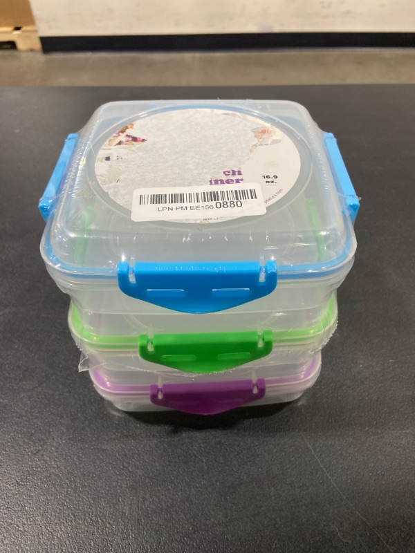 Photo 1 of 3 PACK OF SANDWHICH CONTAINERS 