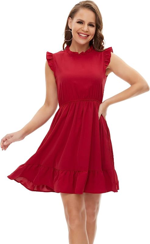 Photo 1 of HONECA Mini Dresses with Sleeveless Cocktail Dress for Women Party MEDIUM
