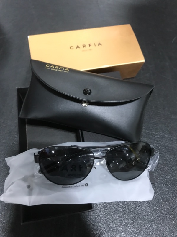 Photo 2 of Carfia Polarized Sunglasses for Women UV Protection Sport Outdoor Glasses Ultra-Lightweight Comfort Frame CA3210 5. Grey Lens Matte Metal Frame