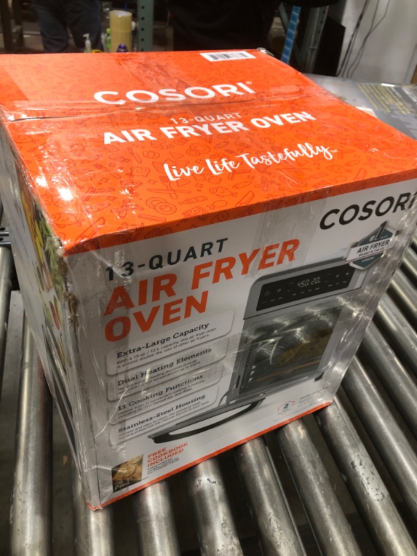 Photo 1 of COSORI Air Fryer Oven, 13 Qt Familiy Size, 11-in-1 Functions with Rotisserie, Dehydrate, Dual Heating Elements with Convection Fan for Fast Cooking