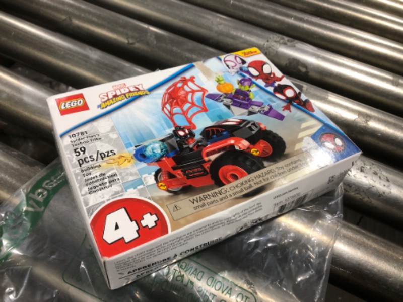 Photo 2 of  LEGO Marvel Spider-Man Miles Morales: 10781 Spider-Man’s Techno Trike Set, Spidey and His Amazing Friends Series, Toy for Preschool Kids Age 4 + 