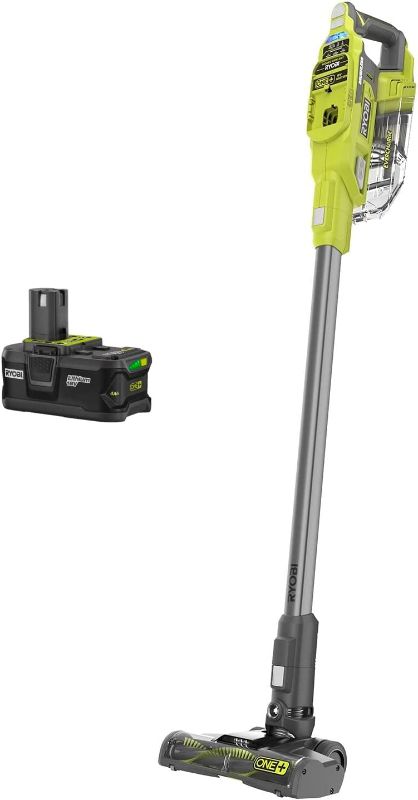 Photo 1 of RYOBI 18V ONE+ Brushless Compact Stick Vacuum P724B with 4Ah Battery