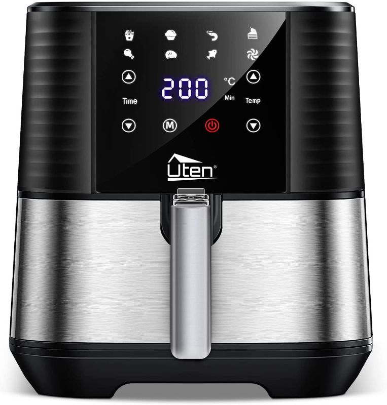 Photo 1 of Air Fryer, Uten 5.8QT Oilless Oven, 2023 New Upgrade Air fryers Electric Oilless Cooking with LED Digital Touchscreen, 7 Presets Healthy Low Fat Cooking, Temperature&Time Adjustable, Nonstick Basket99.99