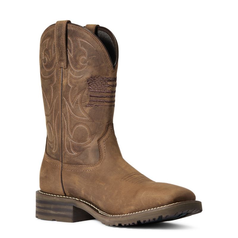 Photo 1 of Ariat Mens Hybrid Patriot H2O Boots 10.5 Brown
