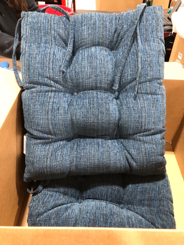 Photo 1 of 2 blue cushions