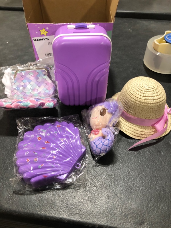 Photo 1 of 18 Inch Doll Suitcase Travel Luggage Play Set