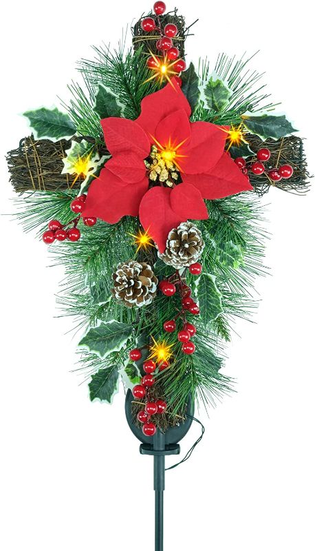 Photo 1 of 36" Christmas Cross Stake