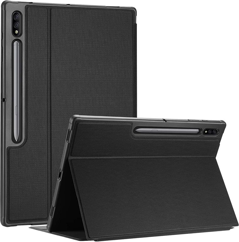 Photo 1 of ProCase Galaxy Tab S8 Ultra Case 14.6 Inch 2022 with S Pen Holder Model X900 X906, Slim Stand Protective Cases Smart Folio Cover for 14.6 in Galaxy Tab S8 Ultra Tablet 2022 SM-X900 SM-X906 –Black