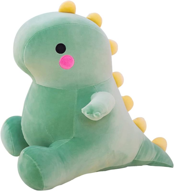 Photo 1 of DUANMUL Cute Dinosaur Plush Toys, Fat Dinosaur Stuffed Animals Toys Dolls, Dinosaur Plush Toy Soft Stuffed Animal Dino Plushies Doll Cute Birthday Gifts for Kids Girls Boys (Green,13in) 