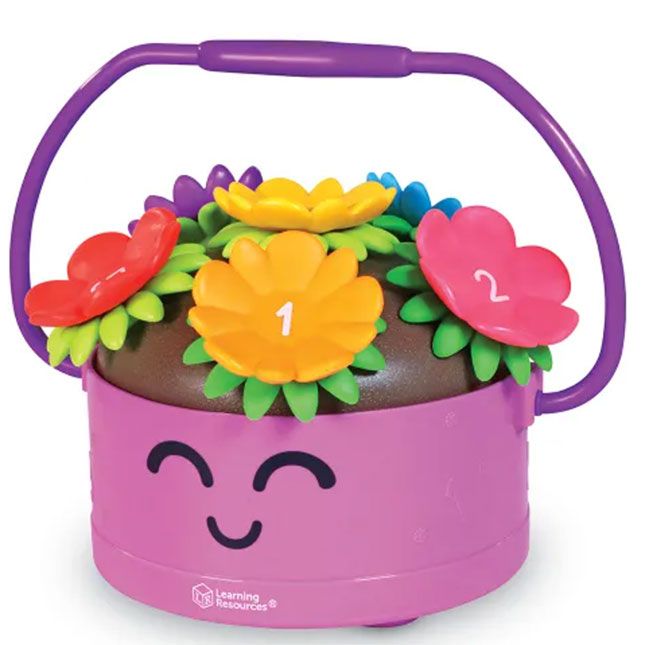 Photo 1 of Learning Resources Poppy the Count & Stack Flower Pot - 15 Pieces Toddler Learning Toys for Boys and Girls Ages 18+ Months Sorting Toys for Toddlers