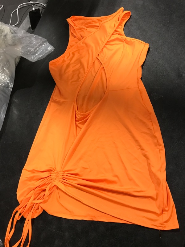 Photo 1 of THIN ORANGE SUMMER DRESS SIZE XL 