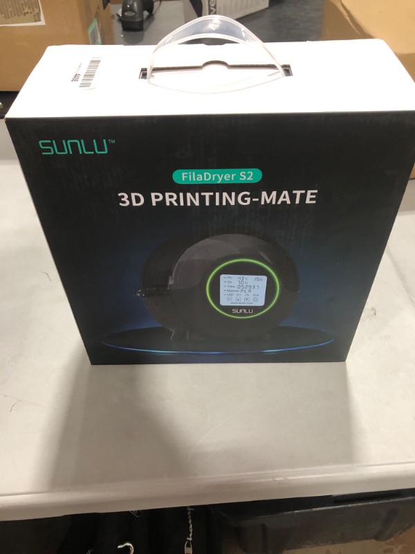 Photo 4 of Filament Dryer Box,Upgrade FilaDryer S2 Dry Box,SUNLU Dry Box for 3D Printer Filament,Keep 3D Filament No More Brittle/String/Poor Adhesion,Large-Size Touch Screen,Real-time Humidity Display,Black