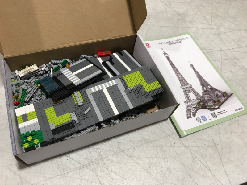 Photo 2 of dOvOb Architecture Eiffel Tower Micro Blocks Set, 3369 Pieces Mini Bricks 3D Puzzle Toy, Gift for Adults and Kids