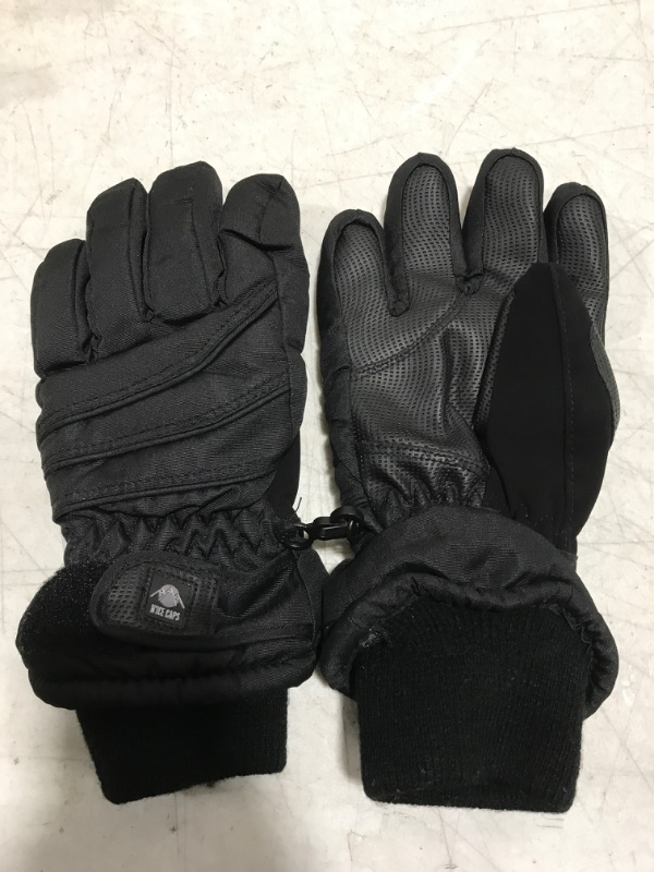 Photo 2 of  Kids Thinsulate Waterproof Warm Winter Snow Ski Gloves Black 1 9-10 Years