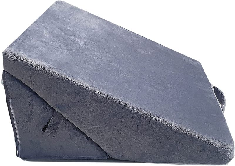 Photo 1 of 5 In1 Foldable Memory Foam Wedge Pillow Adjustable Sleeping Incline Cushion for Waist Neck Pain Sleeping Reading Or Watching TV
