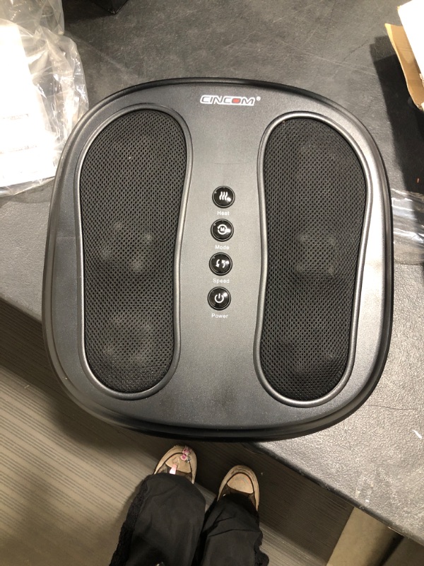 Photo 2 of CINCOM Shiatsu Foot Massager with Heat, Heated Electric Kneading Foot Massager Machine, Foot Warmer for Plantar Fasciitis Relief and Back Pain Relief 2 Modes & 2 Speeds