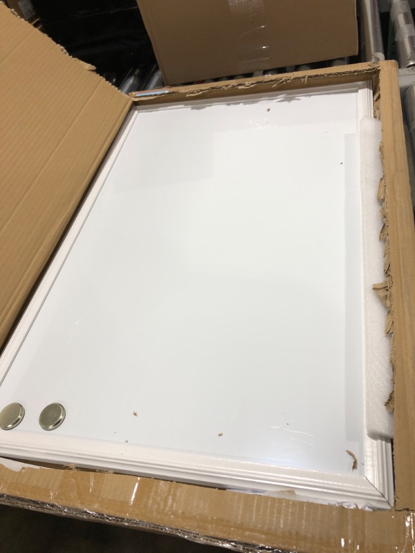 Photo 2 of U Brands Magnetic Dry Erase Board, 20 x 30 Inches, White Wood Frame (2071U00-01) 20'' x 30''