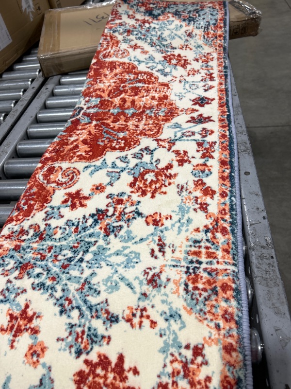 Photo 2 of 10'x2.5' Runner Rug - multicolor 