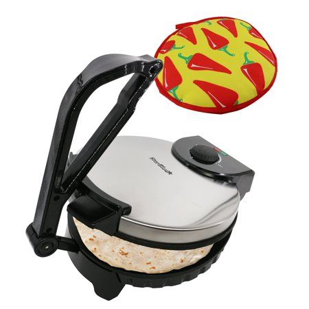 Photo 1 of 10inch Roti Maker by StarBlue with FREE Roti Warmer - the Automatic Stainless Steel Non-Stick Electric Machine to Make Indian Style Chapati, Tortilla,
