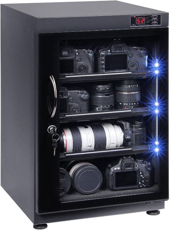 Photo 1 of T.A.P 88L Digital Control Dehumidify Dry Cabinet Box Storage for Camera & Lens Equipment Storage 