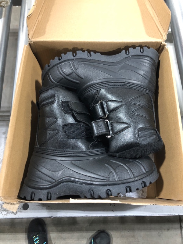 Photo 2 of Amoji Boys Snow Boots Kid Warm Winter Boots Cold Weather Shoes Tollder Little/Big Kid, size 29