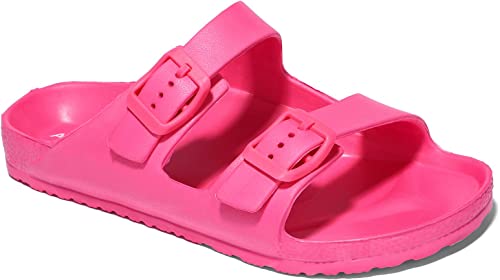 Photo 1 of ANLUKE Kids Comfort Slides Soft Sandals with Adjustable Double Buckles Slip On Slide Sandal for Boys Girls // Size 12/13
