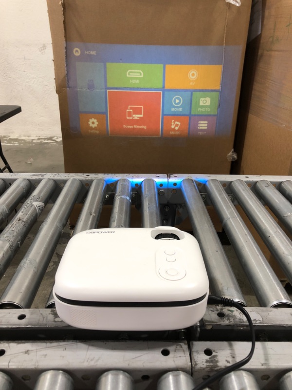 Photo 1 of DBPOWER WiFi Mini Projector, 8500L WiFi Projector 1080P Full HD Supported & 240" Display Video Projector, Mini Portable Projector Movie Projector Compatible w/Phone/TV Stick/Laptop/PC/PS4