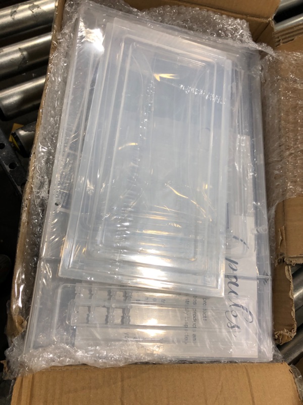 Photo 1 of 6 packs clear containers 