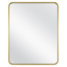Photo 1 of 26" x 38" Rectangular Decorative Wall Mirror with Rounded Corners 

