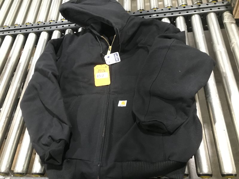 Photo 2 of CarharttmensLoose Fit Firm Duck Insulated Flannel-Lined Active Jacket (Big & Tall)BlackLarge/Tall (B002GHC30A)