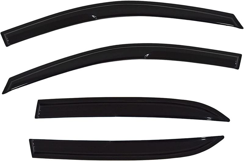 Photo 1 of abwork Black 4 Pieces Window Visors Shade Sun Rain Wind Guards Cover Replacement for 2003-2007 Honda Accord