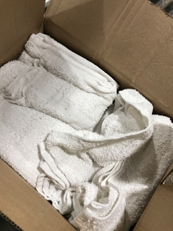 Photo 1 of 25-30 white face towels 