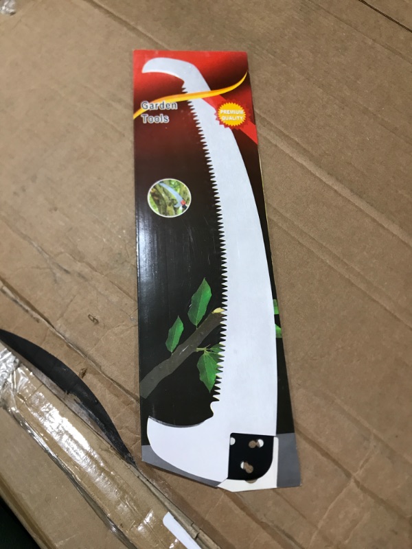 Photo 3 of 13’’ Professional Pruning Saw | Hand Cutter Tool with Curved Blade for Easy Trimming Trees, Plants, Shrubs, Wood, Bushes, and Wooden Handle for Extra Comfort! Extra Replacement Blade + Carrying Case
