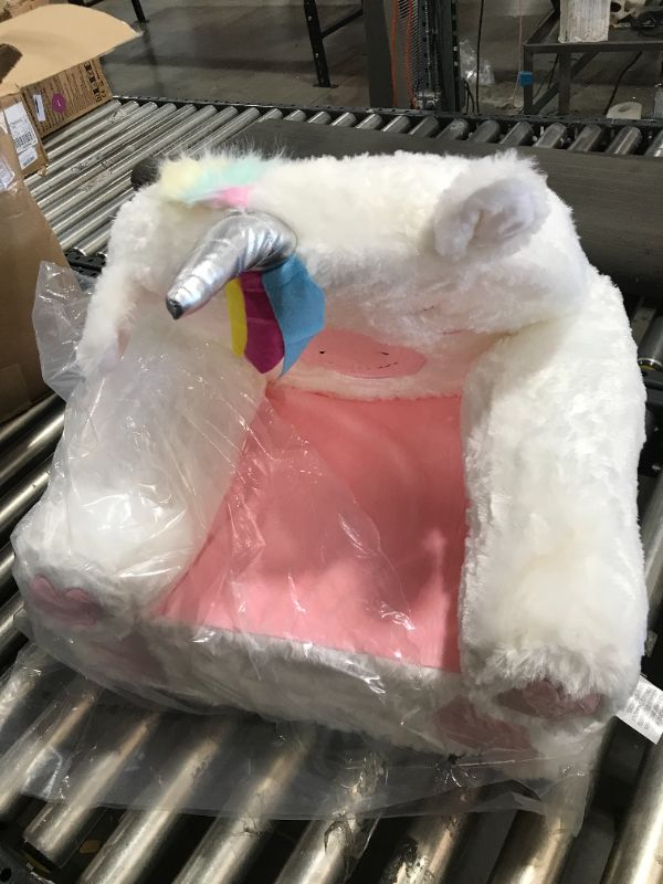 Photo 2 of Amazon Basics Children's Plush Chair, Unicorn
