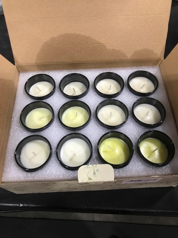 Photo 1 of 12 Pack Scented Candles , Anxiety Reducer Lemon, Lavender, Rose ?Jasmine?Vanilla?Bergamot, Aromatherapy Organic Massage Candles, Clean Long Burning, Hand Poured Natural Soy Wax