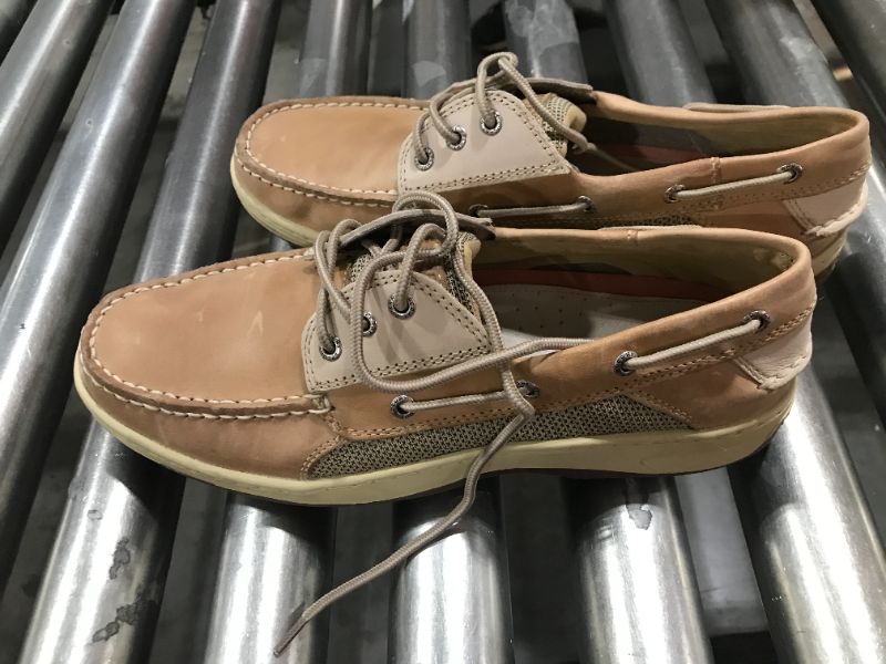 Photo 1 of 3-EYE BOAT SHOE - TAN BEIGE--- size 10.5