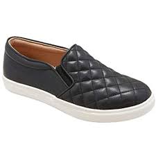 Photo 1 of  Women's Quilted Low Top Classic Slip On Sneakers Black--- size 10